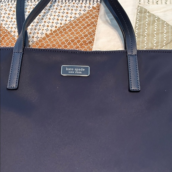 Kate Spade Nylon Navy Blue Hayden Large Tote - Picture 2 of 7